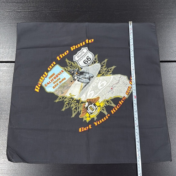 Harley-Davidson Vintage Route 66 California HOG Rally Bandana - Picture 3 of 4